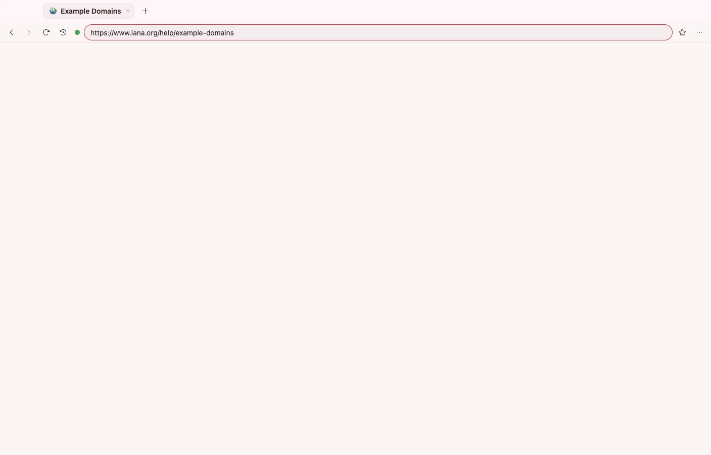Browser: A page, loaded at arm's length