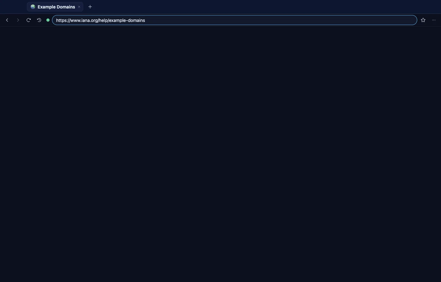 Browser: A page, loaded at arm's length