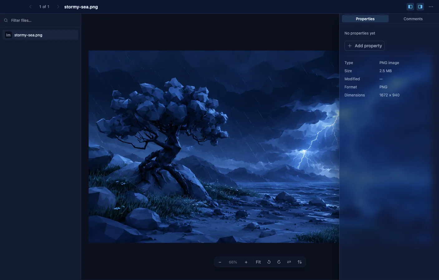 Preview: An image, previewed